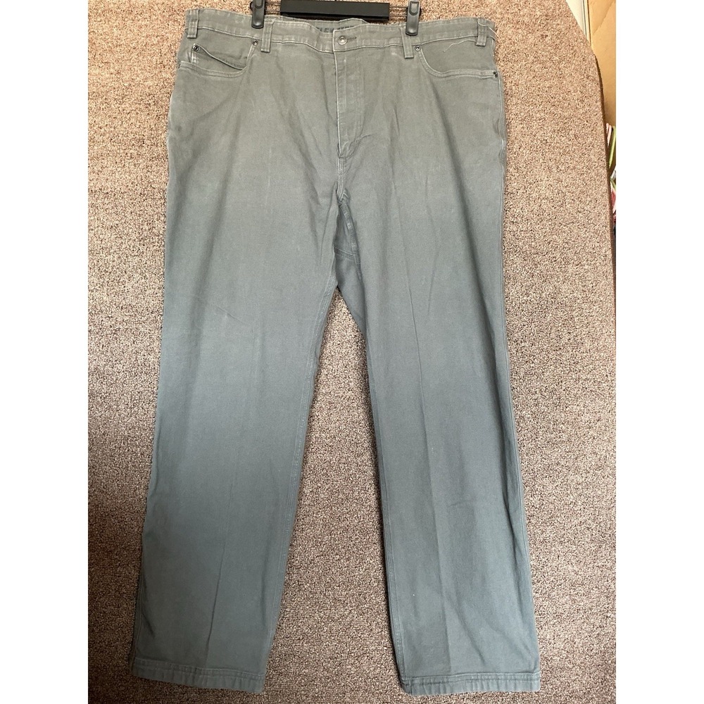 Duluth Trading Co Flex Fire House Men's Pants 40x34 Green Utility Work Relaxed